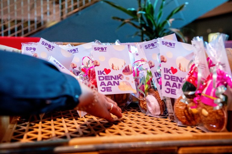 Close-up van de verrassingspakketjes voor Zinn