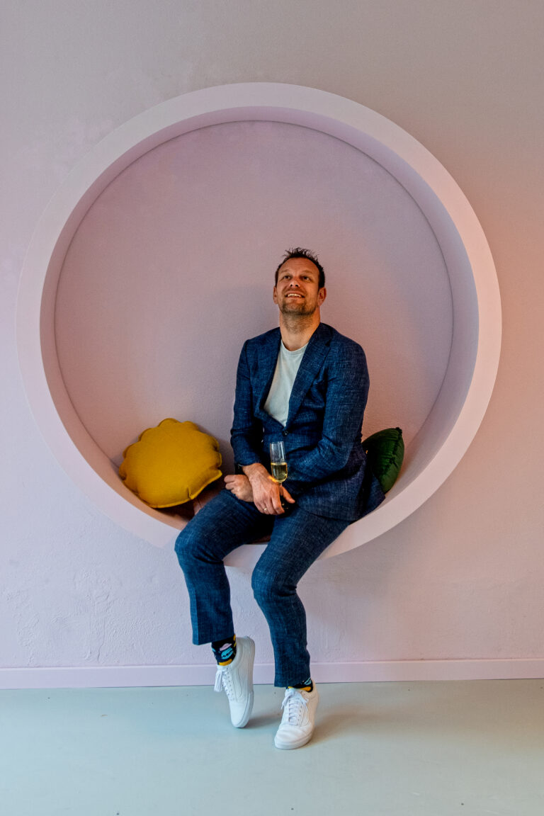 Portret van leraar in instagram spot van de Hotspot.