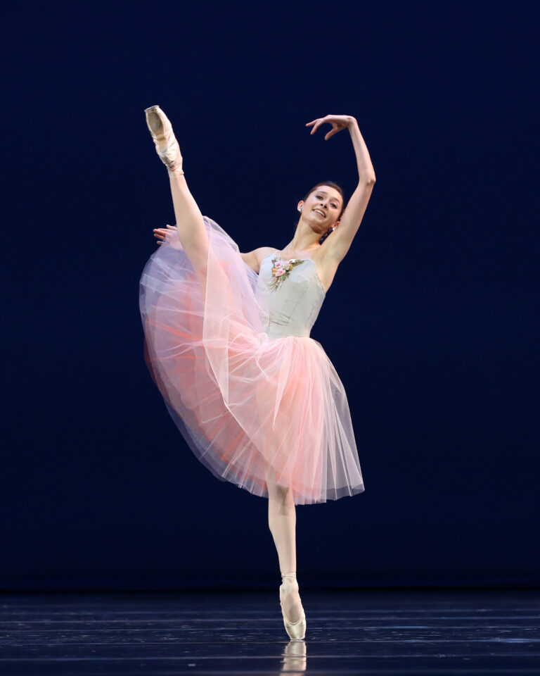 Ballerina met roze tutu