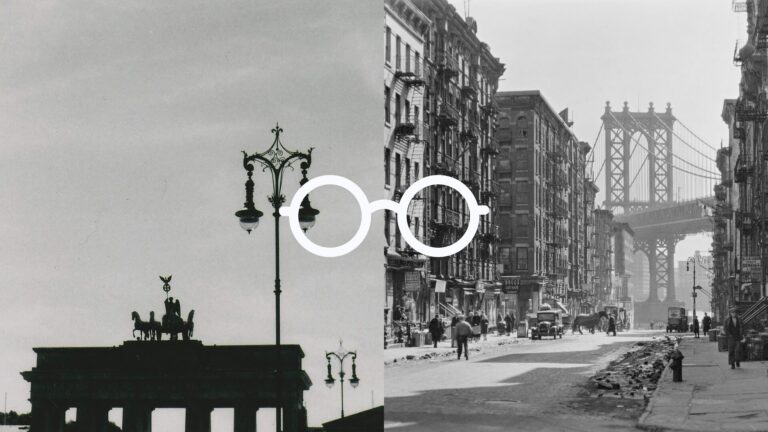 zwart witte afbeelding met witte bril cartoon