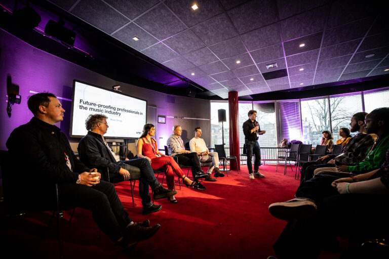 Sessie over het onderwerp: ‘Future-proofing professionals in the music industry’