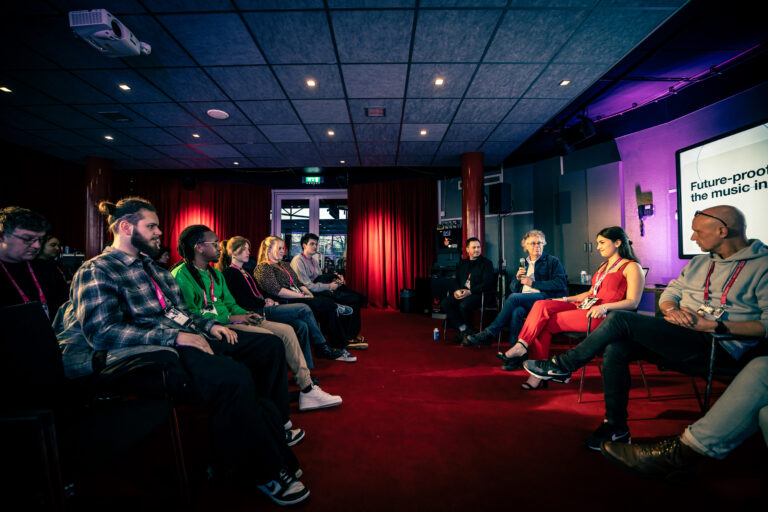 Sessie over het onderwerp: ‘Future-proofing professionals in the music industry’