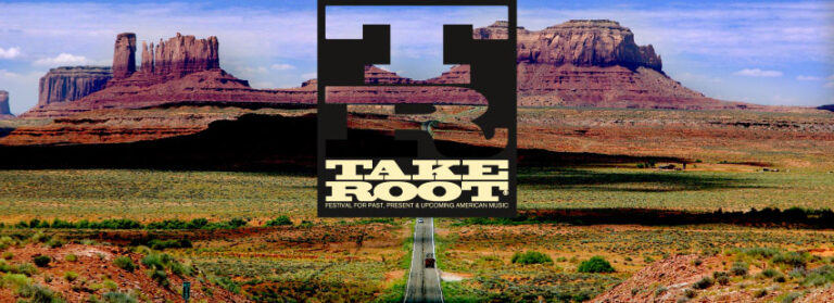 A graphic featuring a desert landscape with a winding road and the text